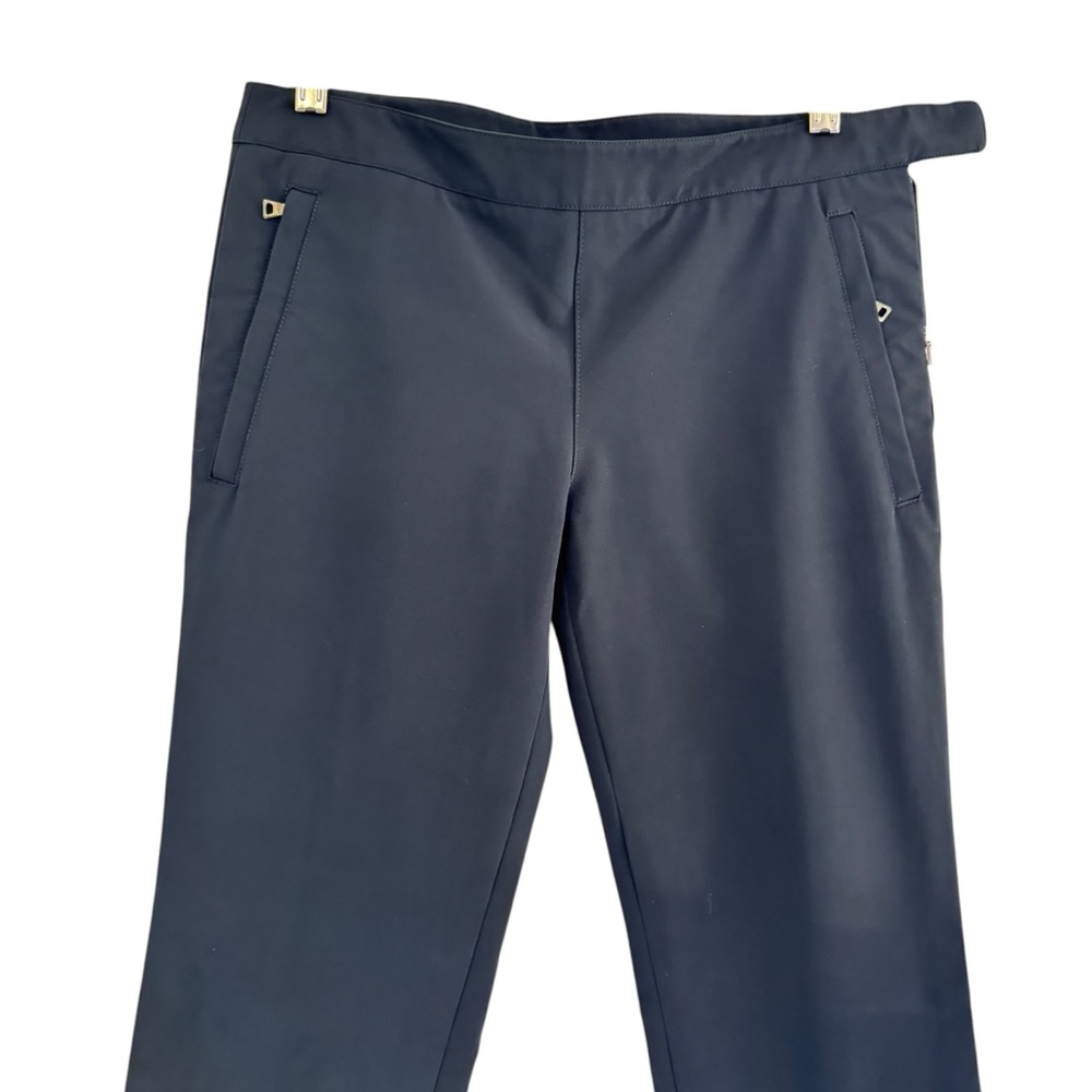 Prada Linea Rossa Womens Technical Sports Stretch Pants Black Zip Hem Size 40 - Picture 3 of 12